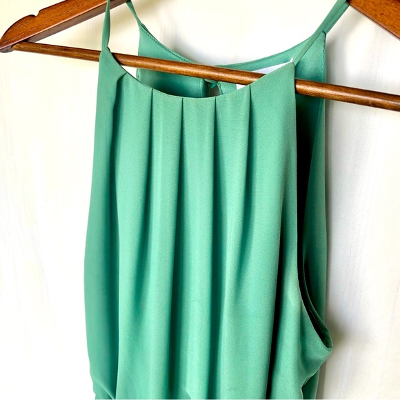 Lush Mini Dress Sage Green Size Small - Picture 2 of 7